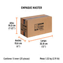 Caja con 5 Discos de Lija con Velcro Perforado 5" Grano 320 Truper