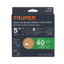 Caja con 5 Discos de Lija con Velcro Perforado 5" Grano  60 Truper
