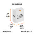 Caja con 5 Discos de Lija con Velcro Perforado 5" Grano  80 Truper