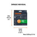 Caja con 5 Discos de Lija con Velcro Perforado 5" Grano  80 Truper