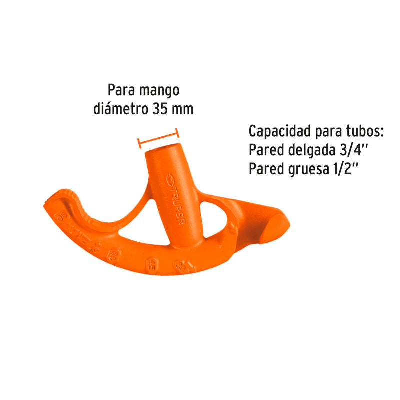 Doblador de Tubo Conduit Truper 3/4"