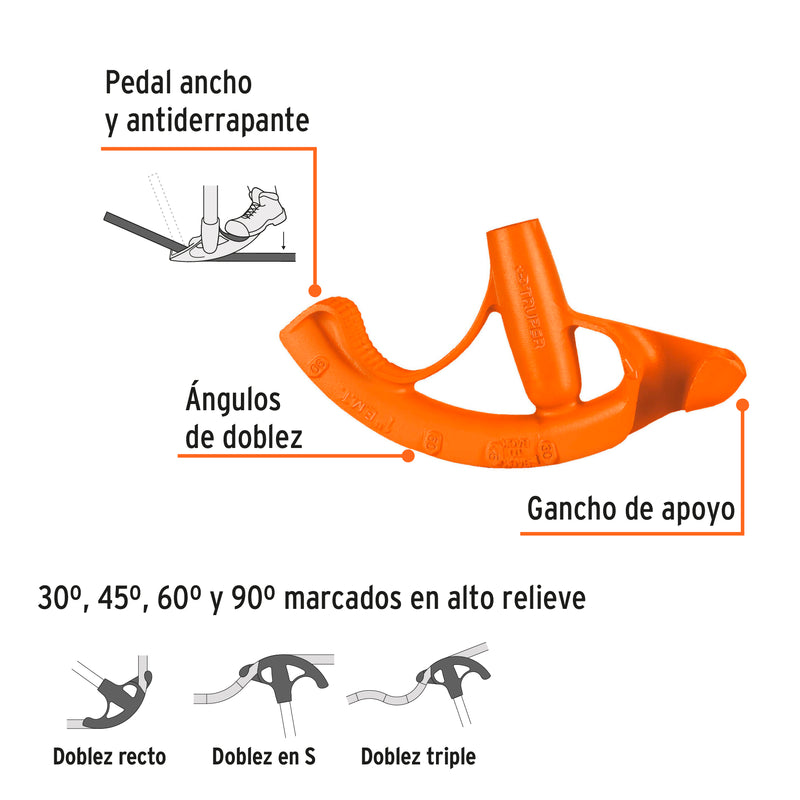 Doblador de Tubo Conduit Truper 1"