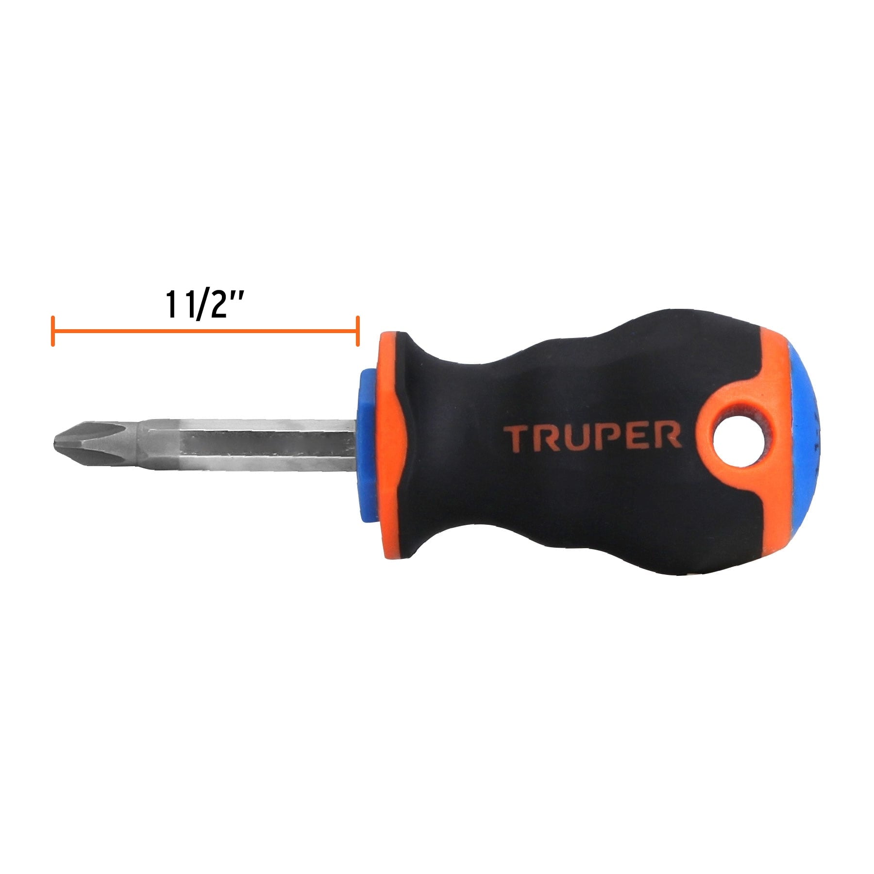 Desarmador Mango Comfort Grip Truper de Cruz 1/4" (#2) X 1"1/2