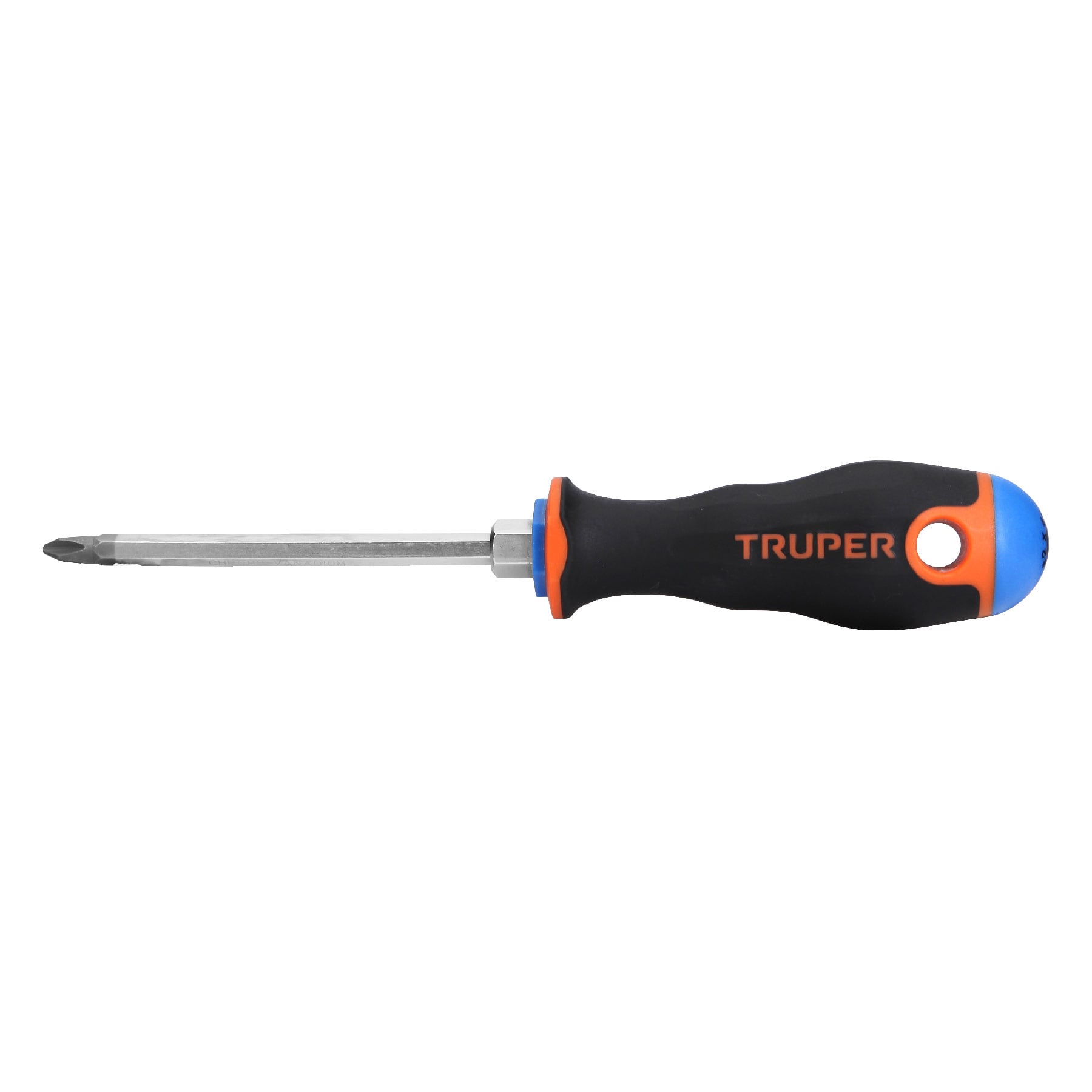 Desarmador Mango Comfort Grip Truper de Cruz 1/4" (#2) X 4"