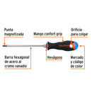 Desarmador Mango Comfort Grip Truper de Cruz 1/4" (
