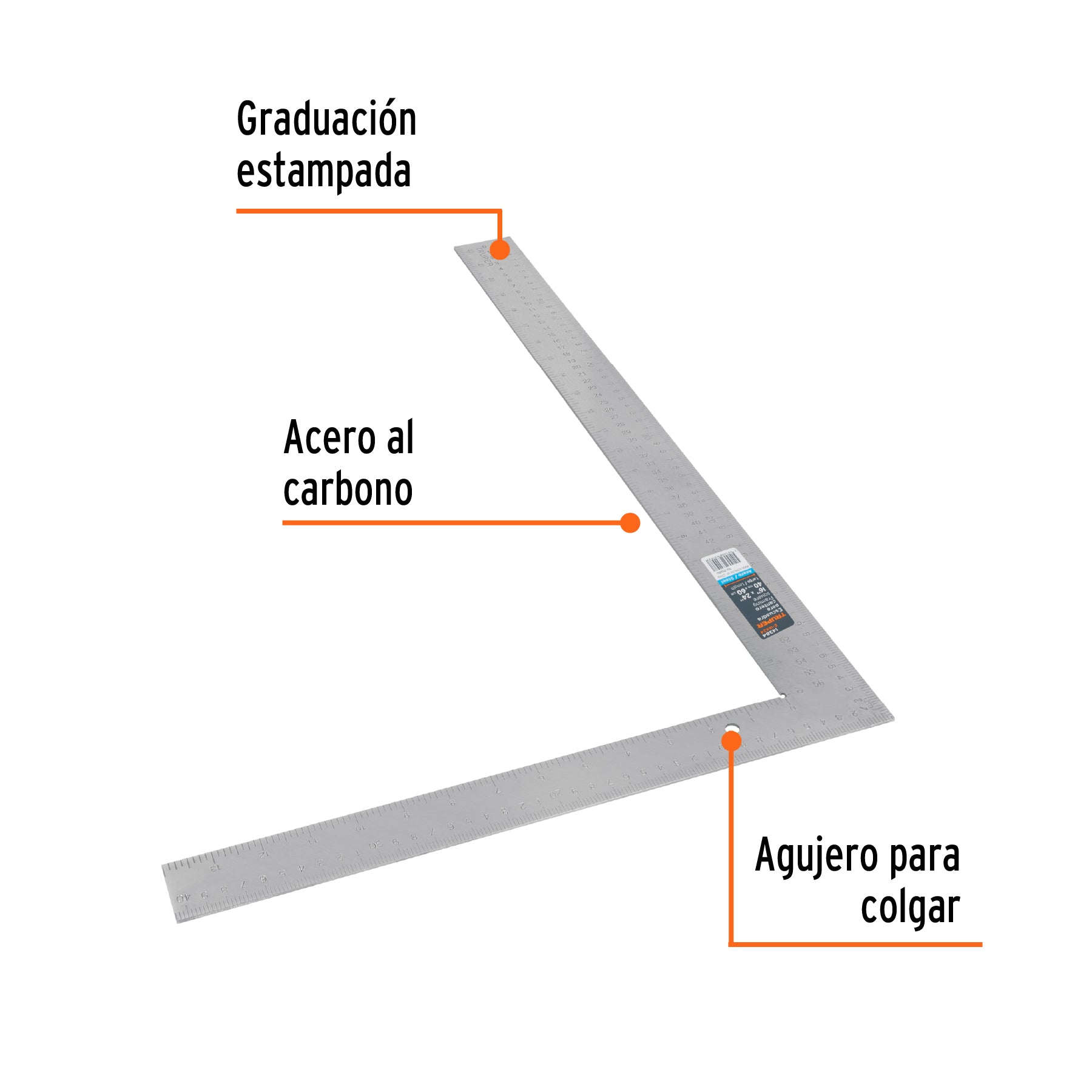 Escuadra para Cantero 16" x 24" Truper