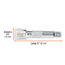 Extension para Matraca Cuadro 3/8" Truper Largo 3"