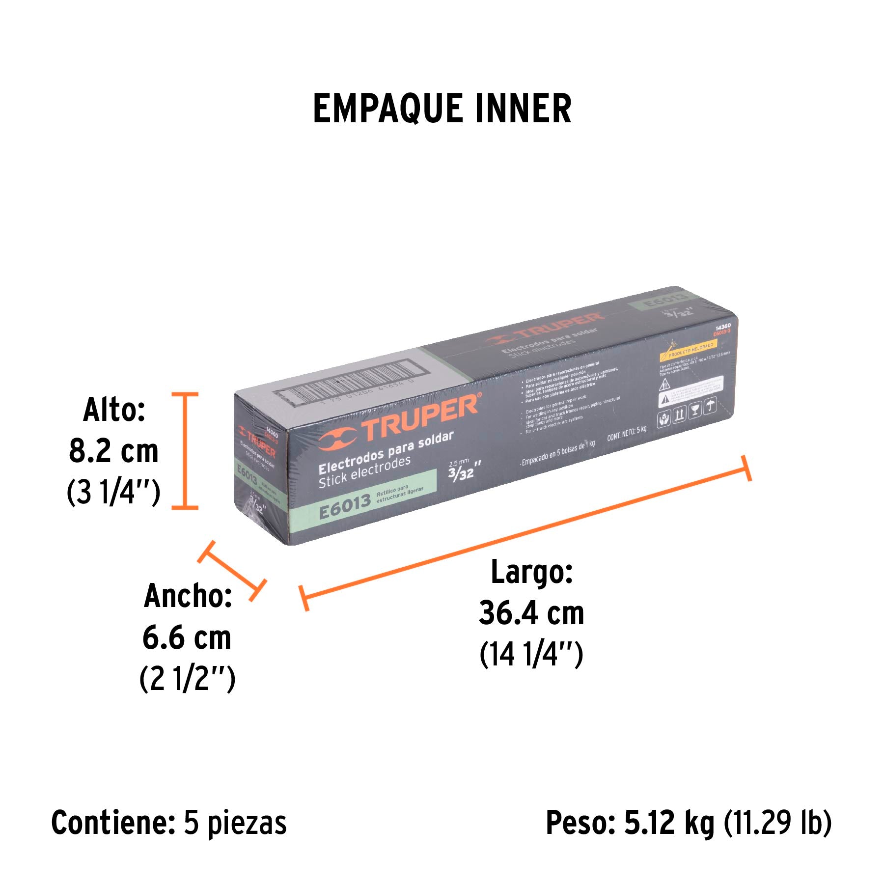 Electrodos 6013 de 3/32" Truper Bolsa 1 Kilo