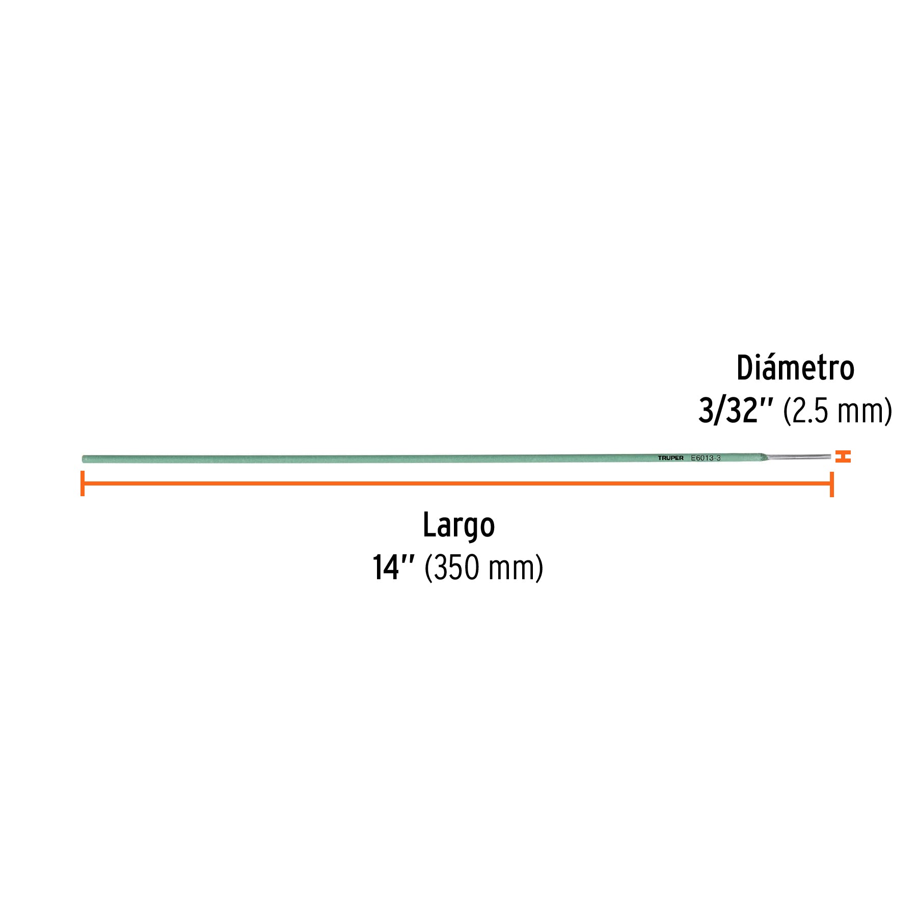 Electrodos 6013 de 3/32" Truper Bolsa 1 Kilo