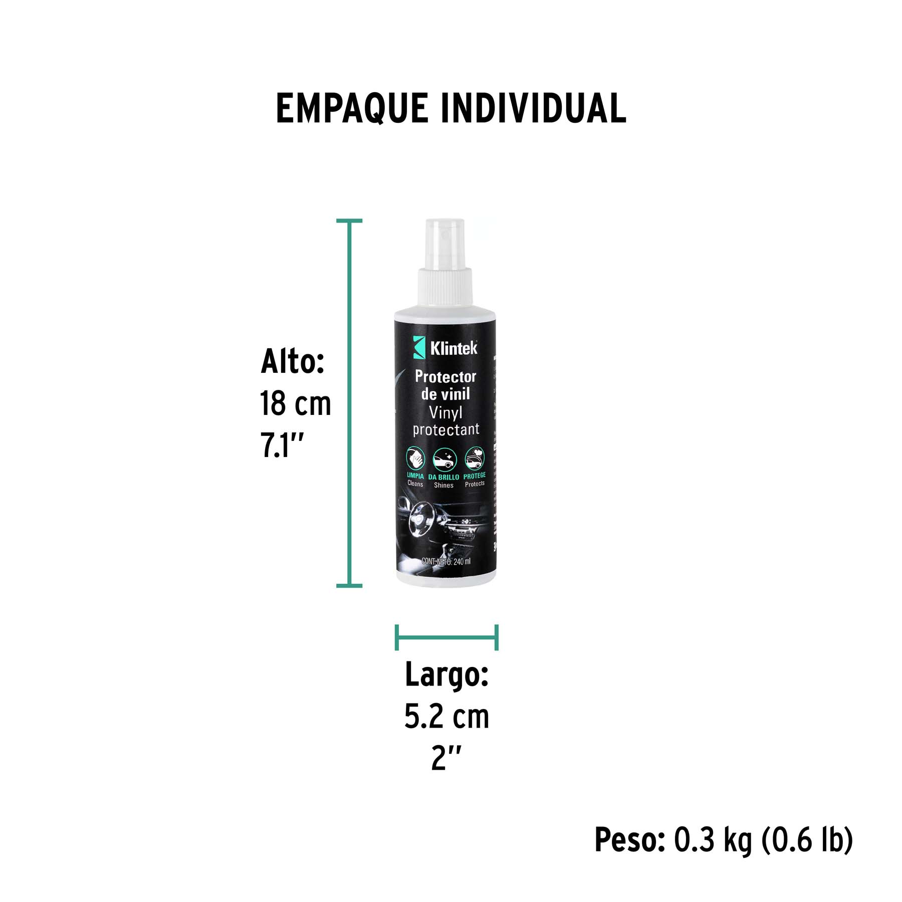 Liquido Protector Vinil 240 ml Klintek