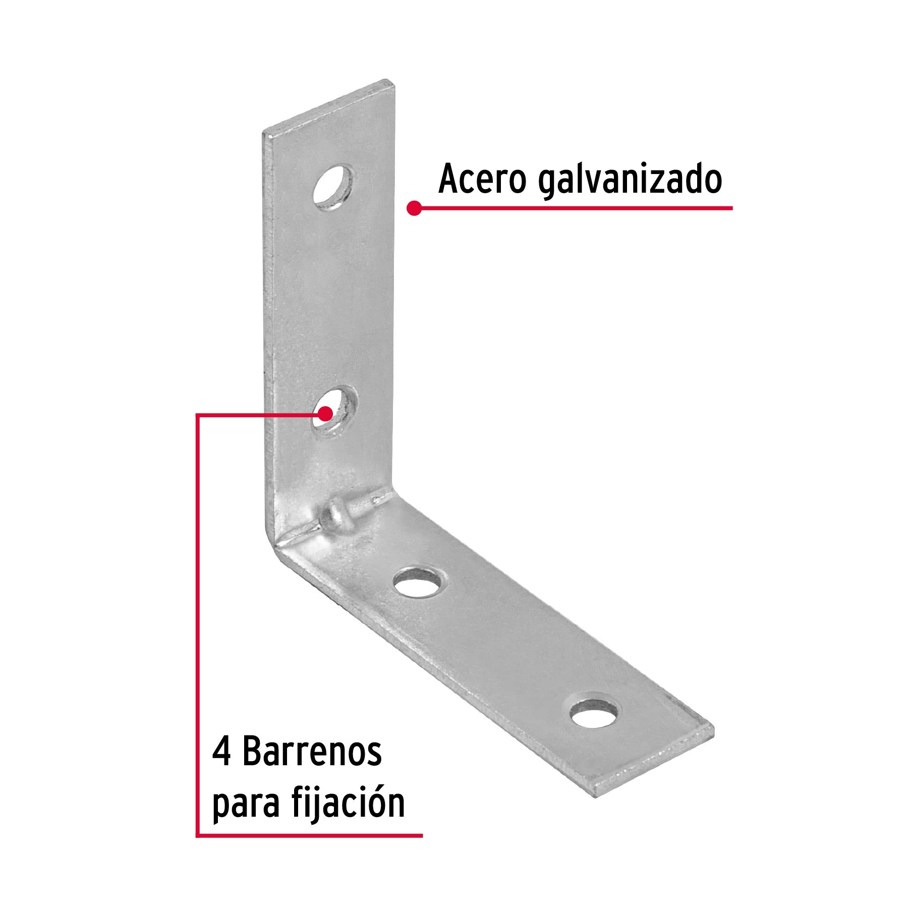 Esquinero Repicero 2" (50 mm) Fiero Bolsa con 24 Piezas