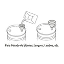 Embudo Plastico 500 ml Cuello Flexible con Filtro Truper