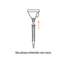 Embudo Plastico 500 ml Cuello Flexible con Filtro Truper