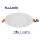 Luminario de Empotrar LED Redondo Volteck  6 Watts Luz de Dia