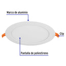 Luminario de Empotrar LED Redondo Volteck 12 Watts Luz de Dia