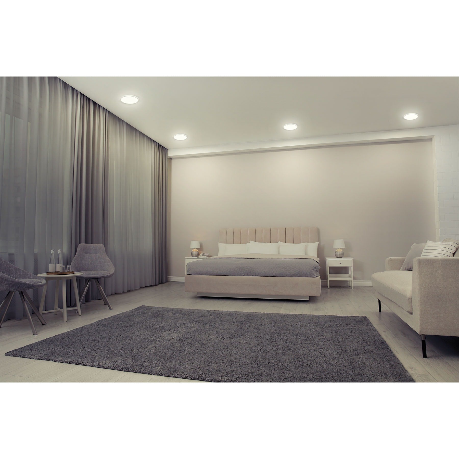 Luminario de Empotrar LED Redondo Ajustable Volteck  6 Watts Luz Blanca