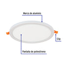 Luminario de Empotrar LED Redondo Ajustable Volteck 15 Watts Luz Blanca