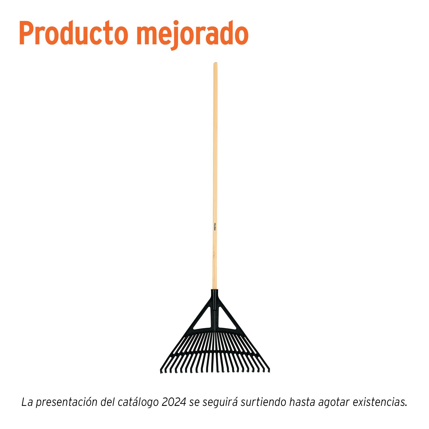Escoba Plastica para Jardin Flexible 22 Dientes Pretul