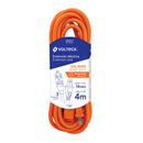 Extension Electrica Uso Rudo Naranja Volteck  4 Metros