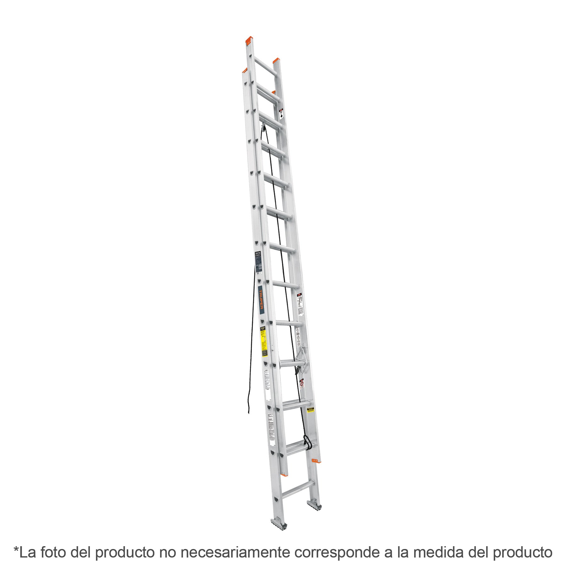 Escalera de Extension Tipo II Truper 20 Peldaños