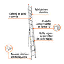 Escalera de Extension Tipo II Truper 24 Peldaños