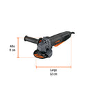 Esmeriladora Angular 4"1/2 -  850 Watts Interruptor Tipo Paleta Truper Industrial