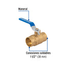 Valvula Esfera Soldable WOG Foset 300 PSI 1"1/2 (38 mm)