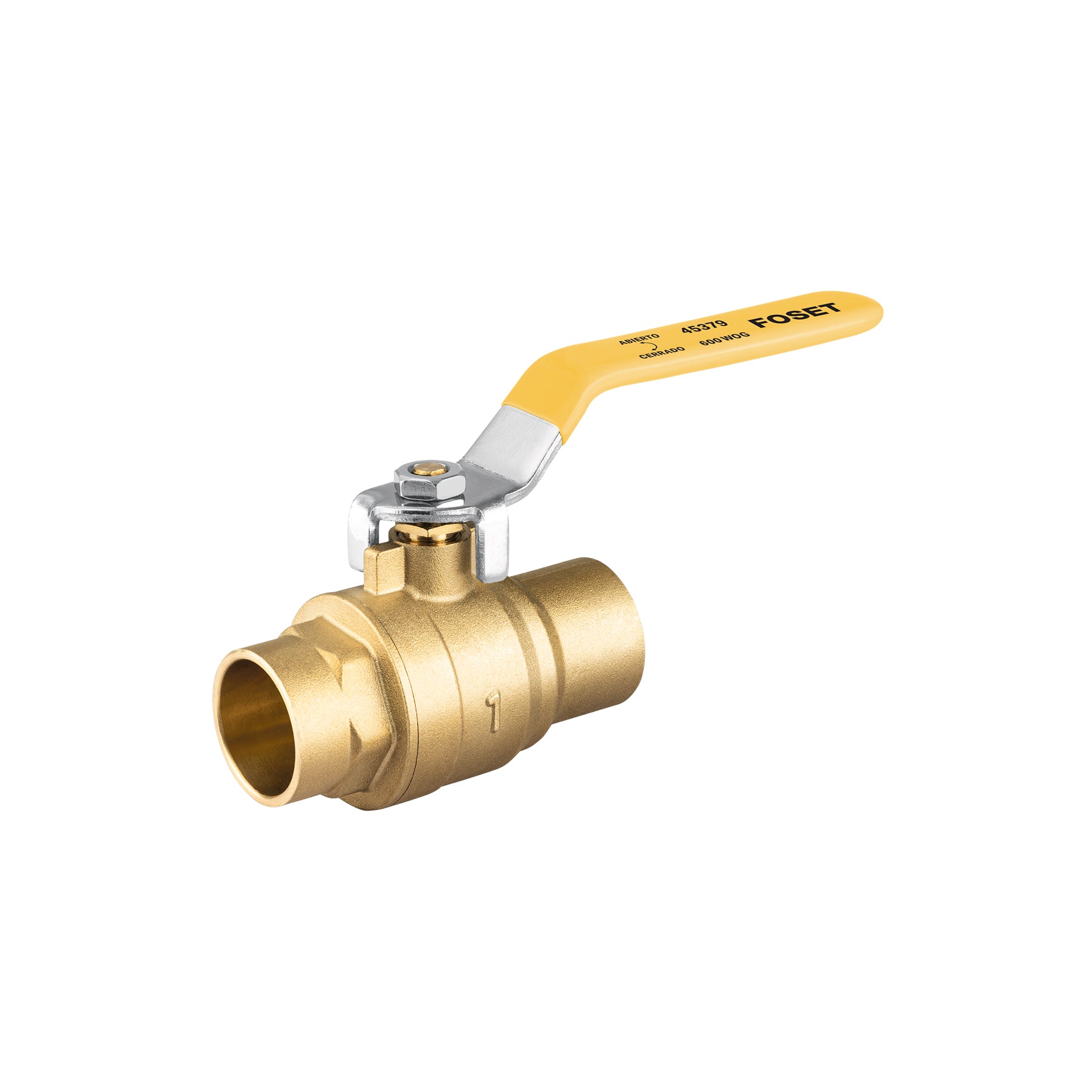 Valvula Esfera para Gas Soldable WOG Alta Presion Foset 1" (25 mm)