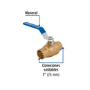 Valvula Esfera Soldable WOG Foset 600 PSI 1" (25 mm)