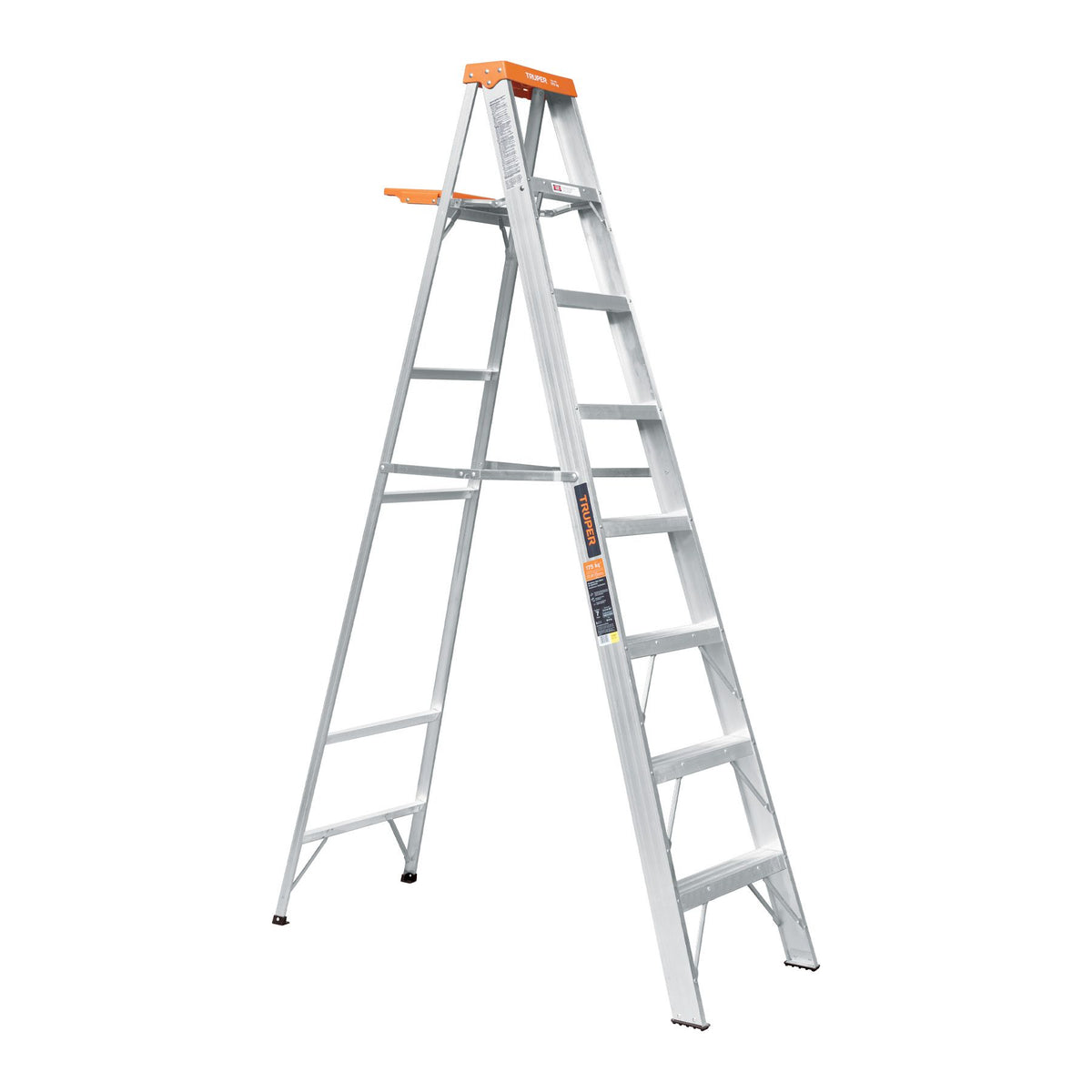 Escalera de Tijera Tipo II Truper 7 Peldaños y Bandeja