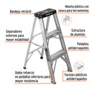 Escalera Tipo Tijera Tipo III Truper 2 Peldaños sin Bandeja