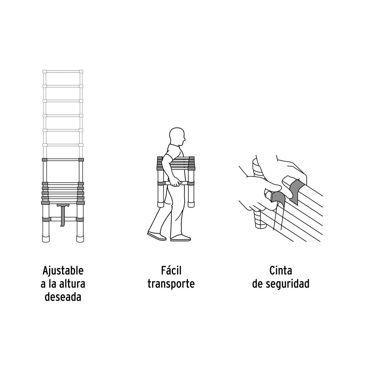 Escalera Telescopica Tipo II Truper 13 Peldaños