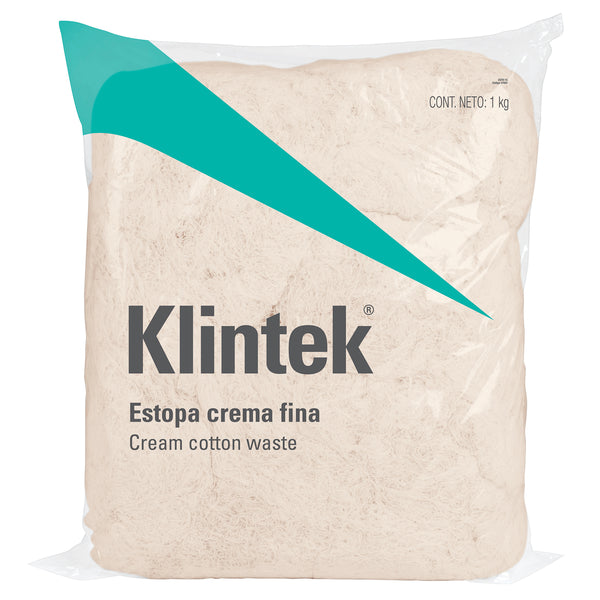 Estopa de Algodon Color Crema 1 Kilo Klintek