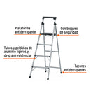 Escalera Plegable 4 Peldaños 150 Kg Truper