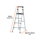 Escalera Plegable 4 Peldaños 150 Kg Truper