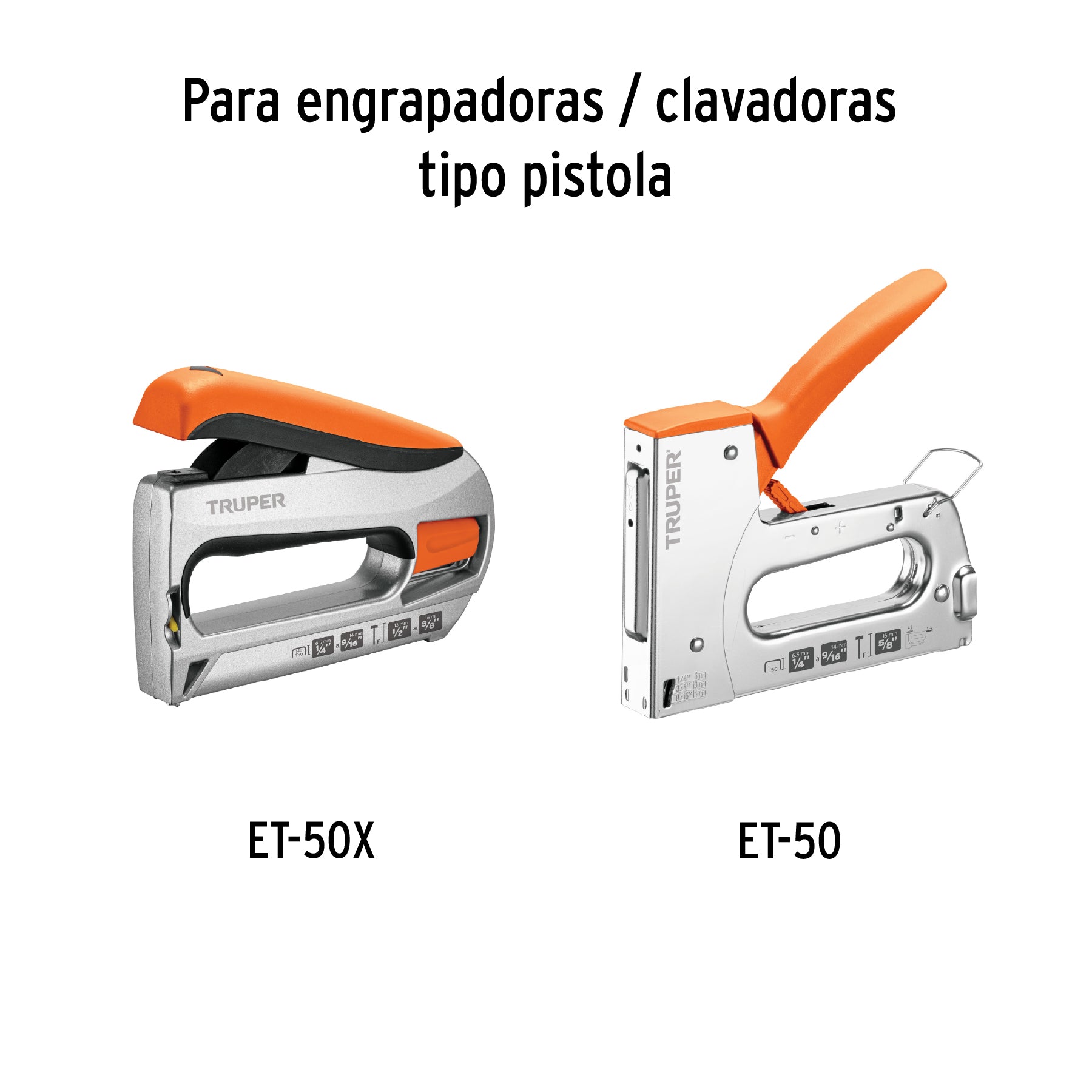 Grapas para Engrapadora Manual T-50 de 1/4" Truper