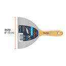 Espatula Flexible Mango de Madera Truper 6"