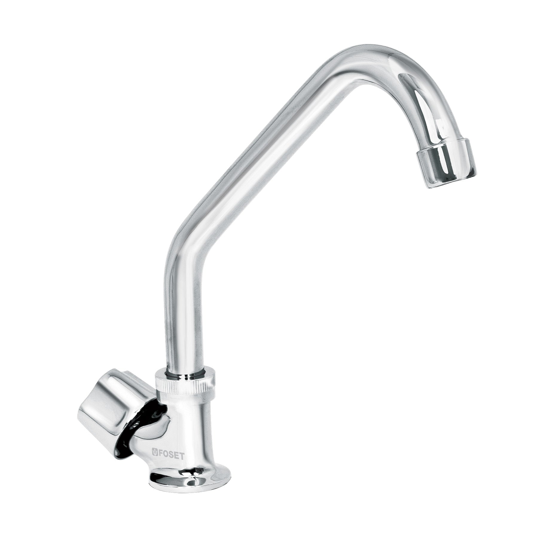 Llave Individual para Fregadero Cuello Corto con Maneral Metalico Foset Basic