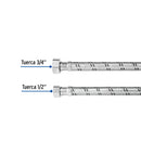 Conector Flexible para Boiler 1/2" x 3/4" de 120 cms Foset