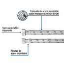 Conector Flexible para Boiler 1/2" x 3/4" de  60 cms Foset