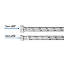 Conector Flexible para Boiler 1/2" x 3/4" de  60 cms Foset