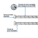 Conector Flexible para Boiler 3/4" x 3/4" de 100 cms Foset
