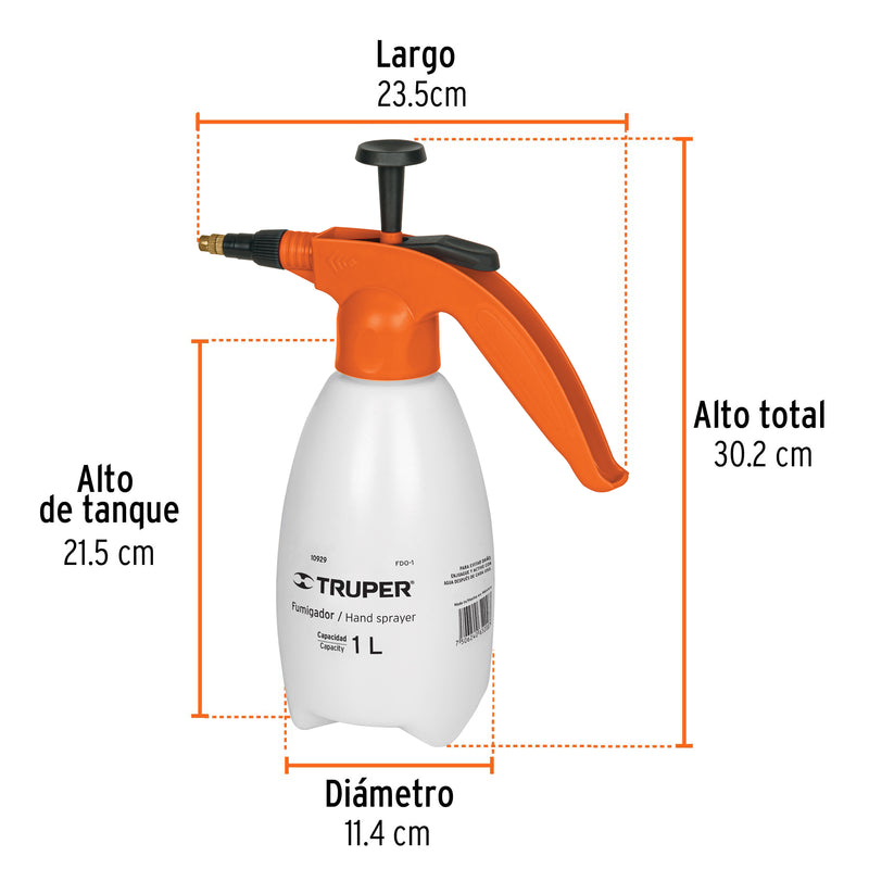 Fumigador Domestico 1 Litro Truper