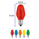 Foco Incandescente Base E12 Migñon Varios Colores Volteck