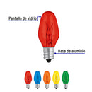 Foco Incandescente Base E12 Migñon Varios Colores Volteck