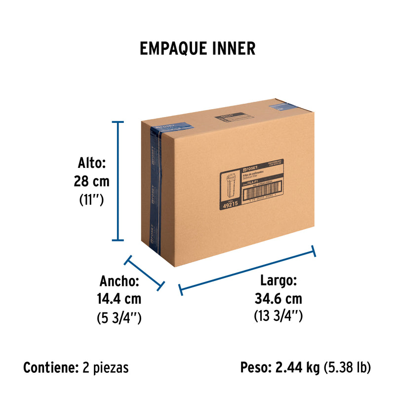 Filtro para Agua Paso 1 Foset