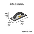 Flota de Espuma  9"1/2 x 4" Mango Plastico Acabado Liso Pretul