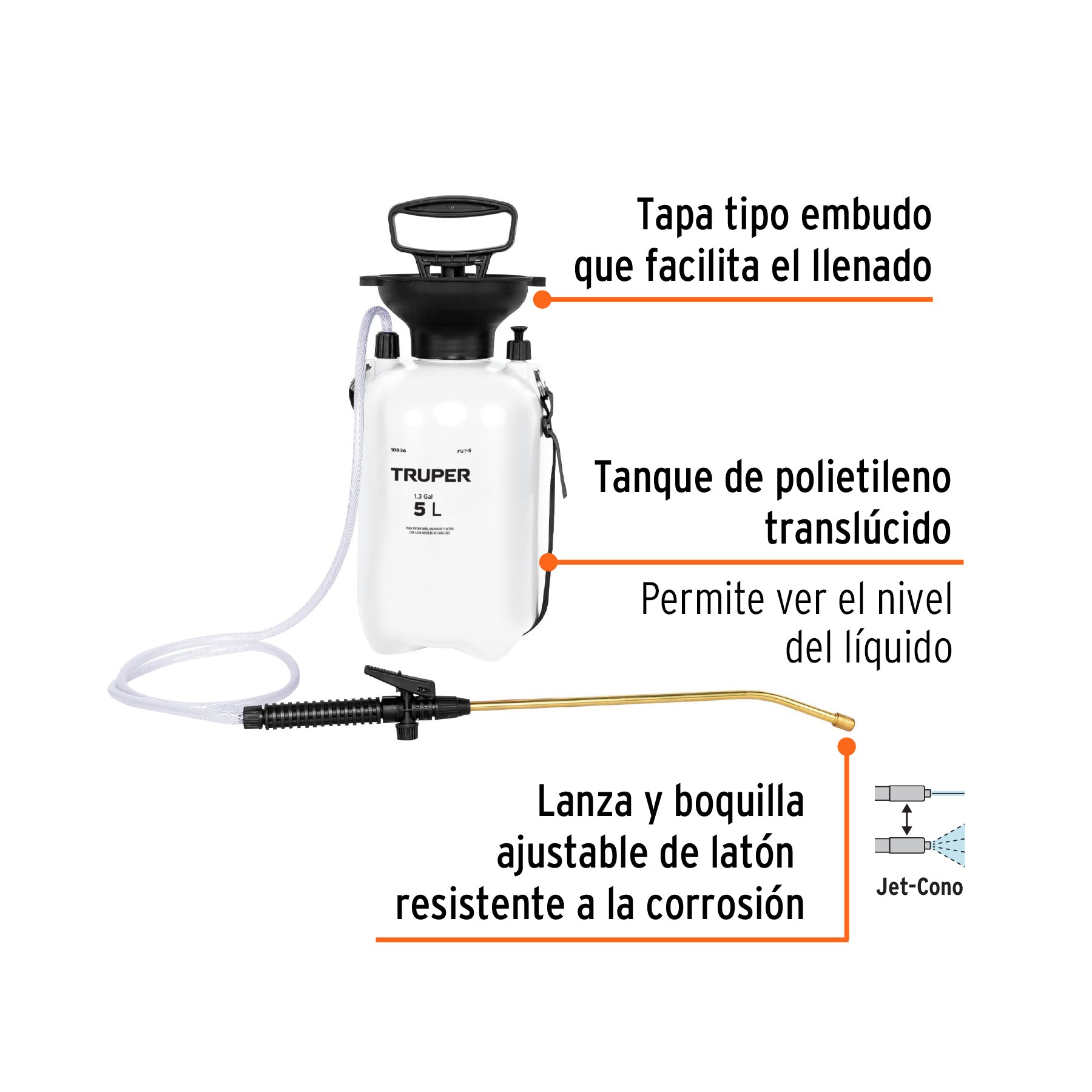 Fumigador Jardinero Truper 5 Litros