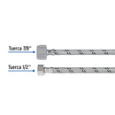Conector Flexible para Sanitario 35 cms Acero Inoxidable 1/2" FIP x 7/8" AM Foset