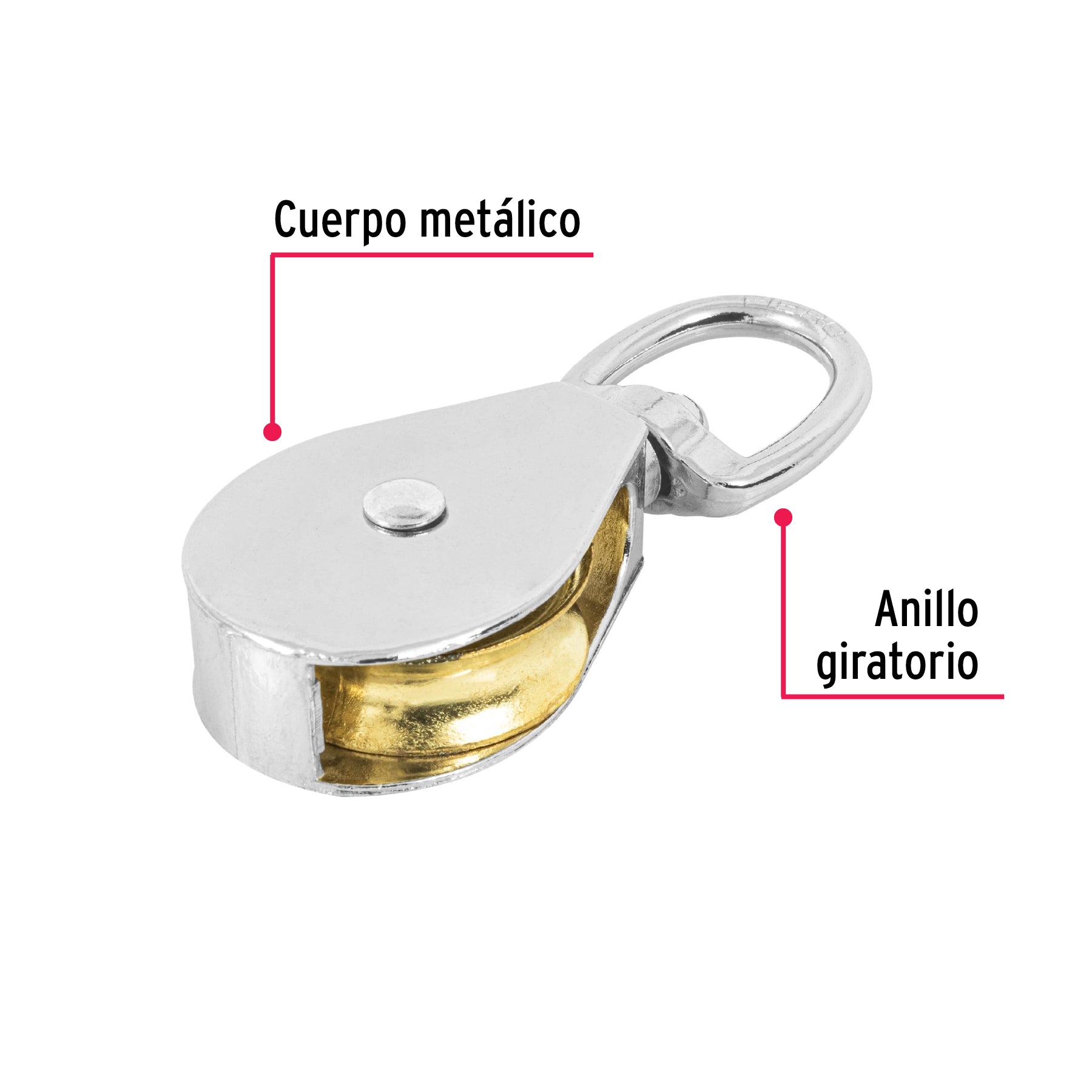 Garrucha Metalica Fiero 1"1/2